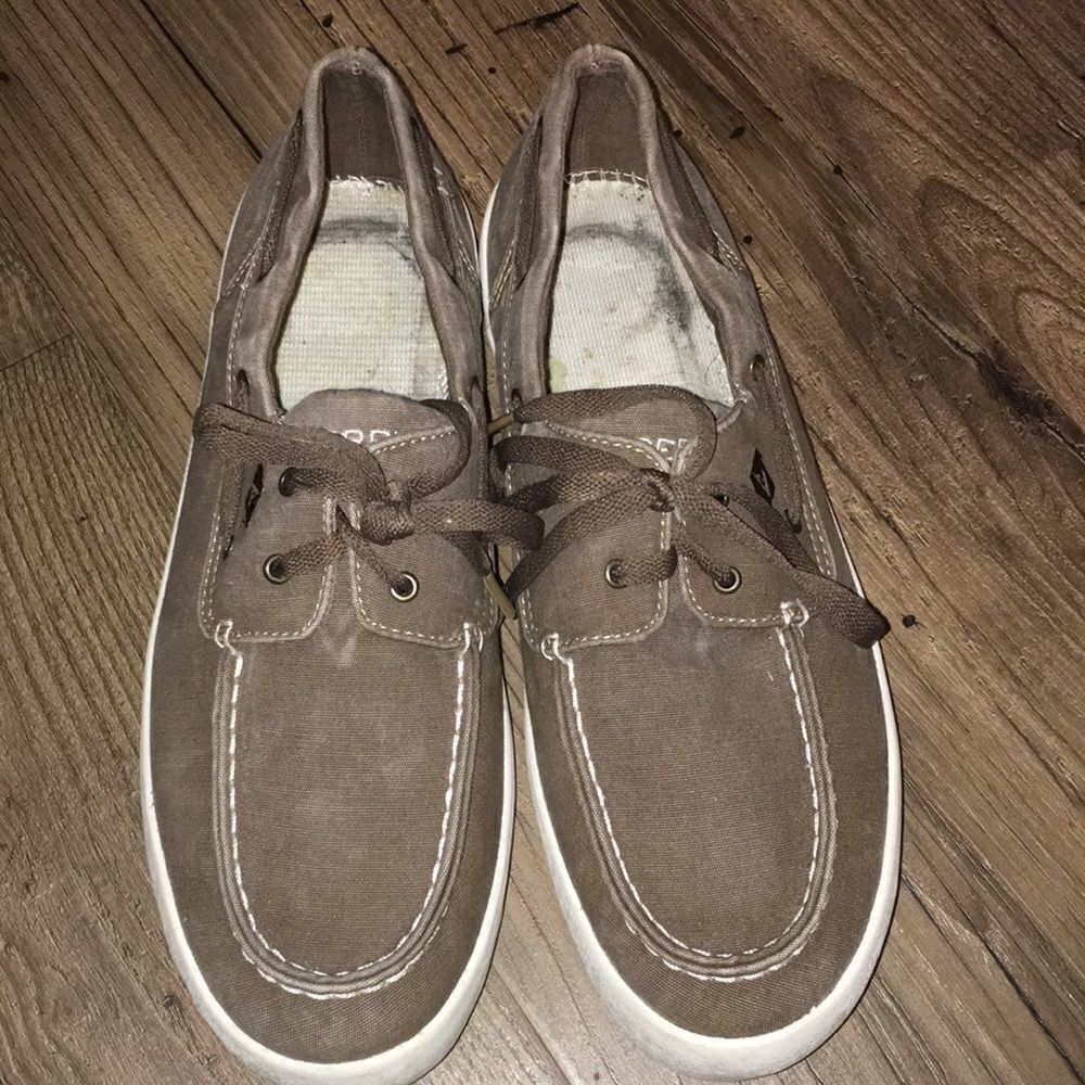 Canvas slip on SPERRY Top Siders boat sailor shoes